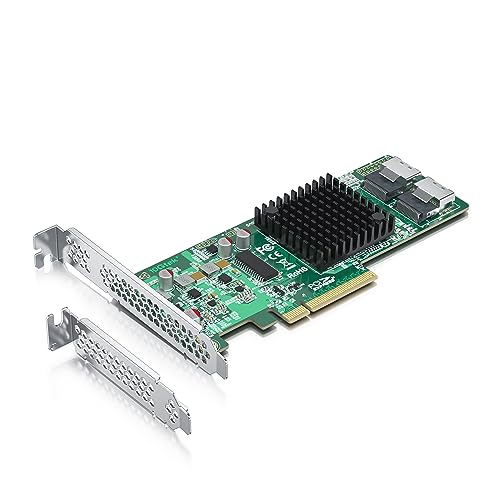 ipolex LSI 9211-8I Internal SAS/SATA Raid Controller Host Bus Adapter, LSI SAS2008 Chip, PCI Express x8-Port 6Gb/s, High Profile & Low Profile — image 1