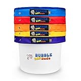 BUBBLEBAGDUDE Bubble Bags 5 Gallon 5 Bag Set Herbal Ice Essence Extraction Bag Kit with 10 x 10" (25 Micron) Pressing Screen and Storage Bag