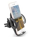 Amotus Car Air Vent Mount Holder Cradle 360 Rotation One Hand Operation Release Button for 3.5-6 inches Cell Phones iPhone Smartphone Android GPS Devices