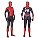 MYanimec Unisex Lycra Spandex Zentai Halloween Cosplay Costumes Adult/Kids 3D Style (Adults-L Red and Black