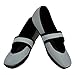 Nufoot Betsy Lou Women's Slippers, Foldable, Flexible Flats, Slipper Socks, Travel Slippers, Exercise Shoe, Dance Shoe, Yoga Socks, House Shoes, Indoor Shoes, Gray, Large