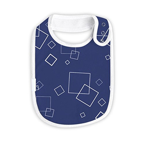 Baby Bibs Large Toddler Cotton Absorbent Snap Button Reflux Drool Teething Feeding Bib