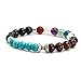 Counting Stars Lava Rock Beads Bracelet Chakra healing energy gemstone bracelet Stretch Men Women
