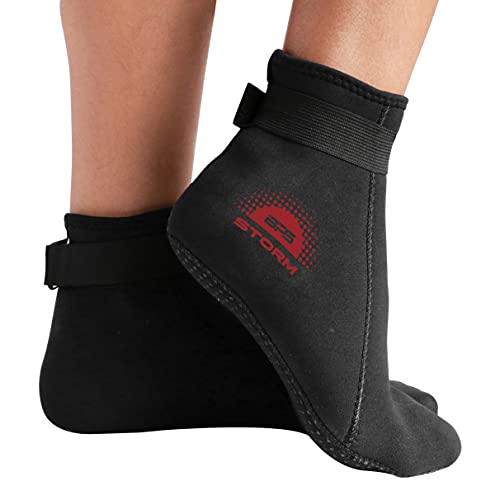 BPS 'Storm Sock' Neoprene 3mm Water Socks with Anti-Slip Sole
