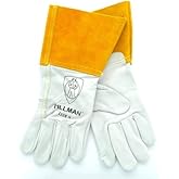 Tillman 1328 Top Grain Goatskin TIG Welding Gloves 4 Cuff, Small by Tillman