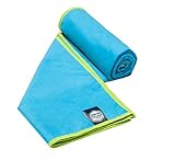Youphoria Outdoors Quick Dry Travel Towel with Carry Bag - Compact Microfiber Towel for Camping, Backpacking, Swimming, Sport and Gym - 1 Pack