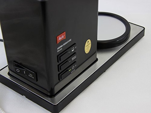 Melitta AromaSignature DeLuxe 100703, Filterkaffeemaschine mit Glaskanne, Heißbrüh-Verfahren, Schwarz/Edelstahl Filter… – Bild 5