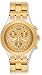 Swatch Men's SVCK4032G Stainless Steel Analog Watch with Gold-Tone Dial