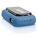 iGadgitz U4294 Silicone Gel Skin Cover Case Compatible with Sandisk Sansa Clip Jam MP3 SDMX26-008G (2015) - Blue