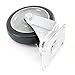 Industrial Grade 5 Inches Caster Wheels Heavy Duty Set of 4, All Swivel, Half with Rear Brakes