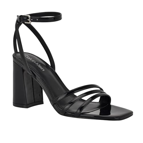 Calvin Klein Women Quiva Black Patent 9 Medium at Amazon