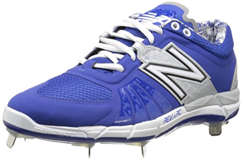 New Balance Mens L3000v2 Metal Low Baseball Shoe Royal Silver