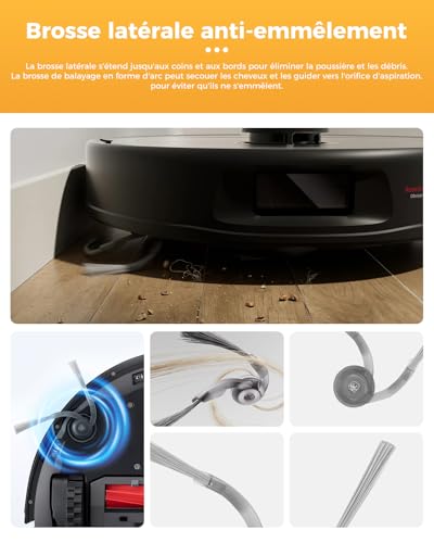 29 Pieces QV35A Accessories for Roborock QV 35A/QV 35S/Qrevo s Pro/QR 598/QR 798 Robot Vacuum Cleaner. 2 Main Brushes, 6 Dust Bags, 4 HEPA Filters, 6 Side Brushes, 8 Cleaning Pads