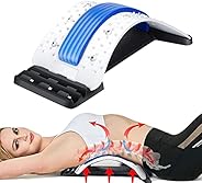 Back Stretcher, Lumbar Back Pain Relief Device, Multi-Level Back Massager Lumbar, Pain Relief for Herniated Di