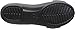 crocs Women's Lina Embellished Dorsay Flat Sandal, Black/Black, 8 M US
