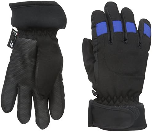 Nolan Gloves Big Boys' Freestyle Hybrid Ski Glove, Black/Blue, Small/Medium