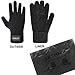 LETHMIK Mens&Womens Winter Touchscreen Gloves,Unisex Knit Gloves with 2 Texting Fingers for SmartPhones Black