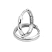 14k White Gold 2mm Thickness Hoop Huggie Earrings (13 x 13 mm)