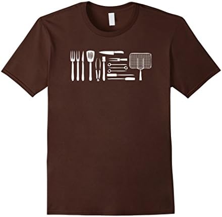 Men's My Awesome BBQ t-shirt Medium Brown