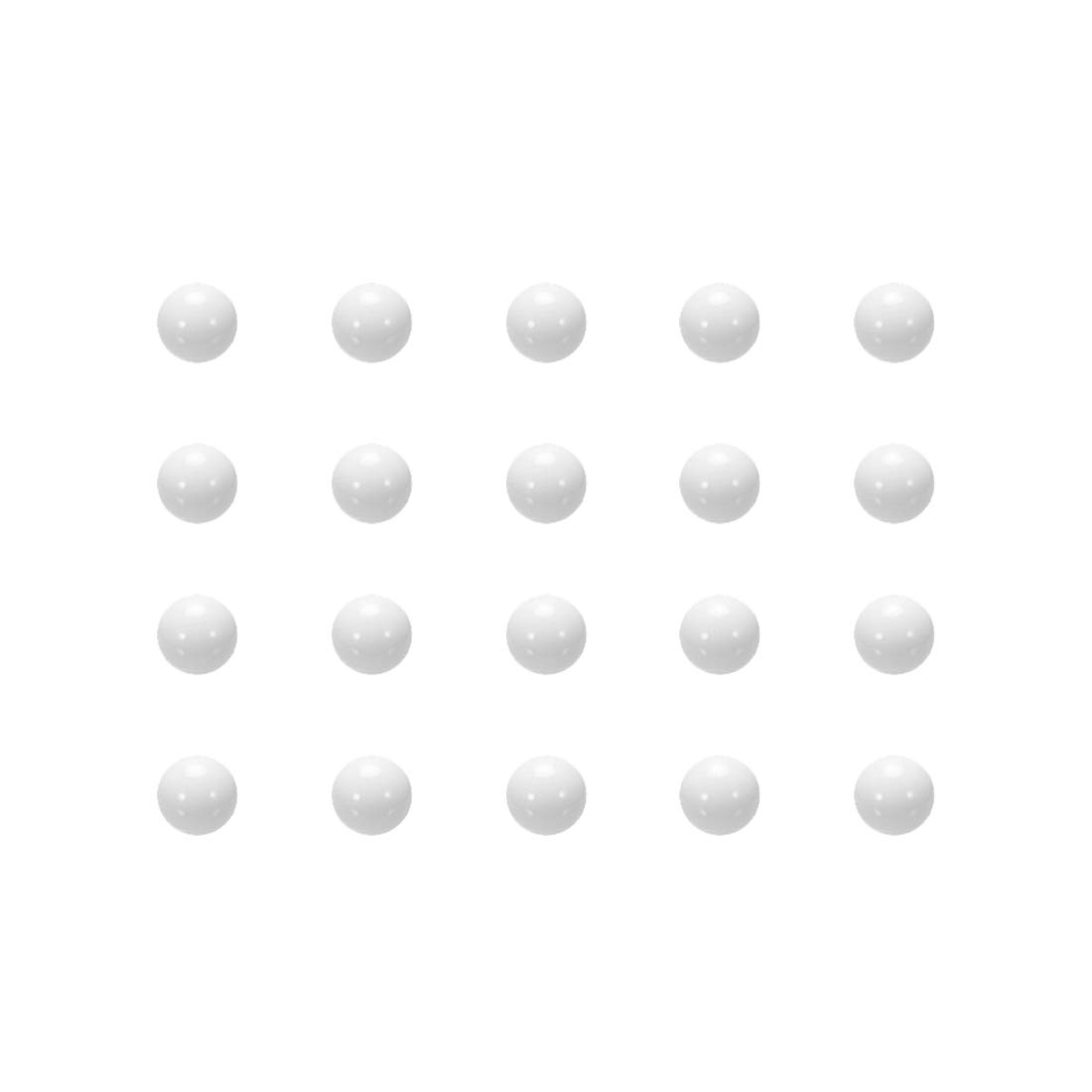 sourcing map 4.5mm POM Coin Ring Making Balls, Plastic Bearing Ball 100pcs