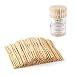 TONGYE Bamboo Forks 3.5 Inch, Mini Food Picks for Party, Banquet, Buffet, Catering, and Daily Life. Two Prongs - Blunt End Toothpicks for Appetizer, Cocktail, Fruit, Pastry, Dessert. (110 PCS) primary