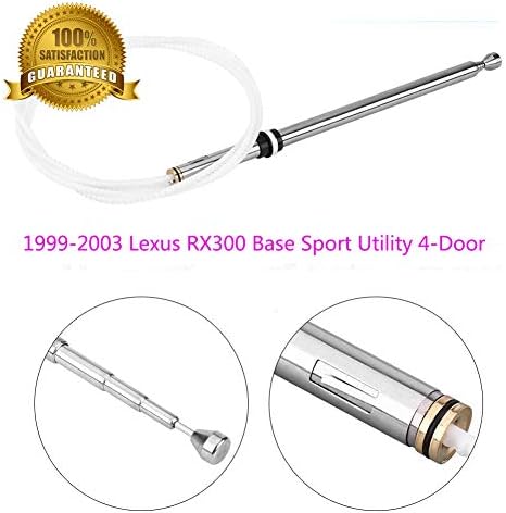 86337-0W030 A033-0W030 Power Antenna Mast For 1999 2000 2001 2002 2003 Lexus RX300 Base Sport Utility 4-Door 3.0L Power Aerial AM FM Radio Antenna Mast Replacement Cord Cable 12 Months Warranty