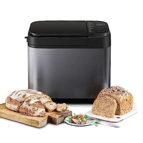 Panasonic SD-YR2540 Premium Grau Vollautomatischer Brotbackautomat, horizontales Design und Hefespender, 32 automatische Programme, zwei Temperatursen