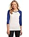 District - Juniors 50/50 3/4-Sleeve Raglan Tee