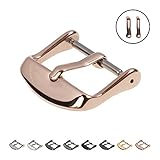 Archer Watch Straps | Stainless Steel PVD Replacement Buckle (Polished Rose Gold, 22mm)