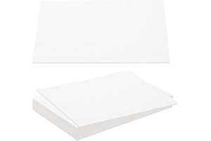 PATIKIL Lot de 10 feuilles de reliure en aggloméré de 30,5 x 20,3 x 0,2 cm, 80 pt, robustes pour couverture de reliure, blanc