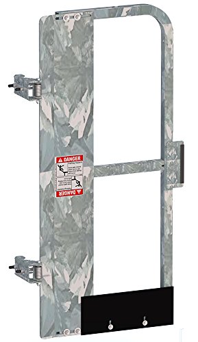 PS Doors LSGF-36-GAL Full Height Ladder Safety Gate Mild Carbon Steel, Galvanized, Fits Opening 34-3/4