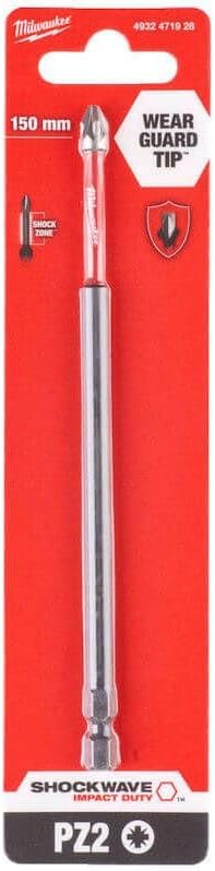Milwaukee Shockwave PZ2 Impact Bit 150mm Multicoloured