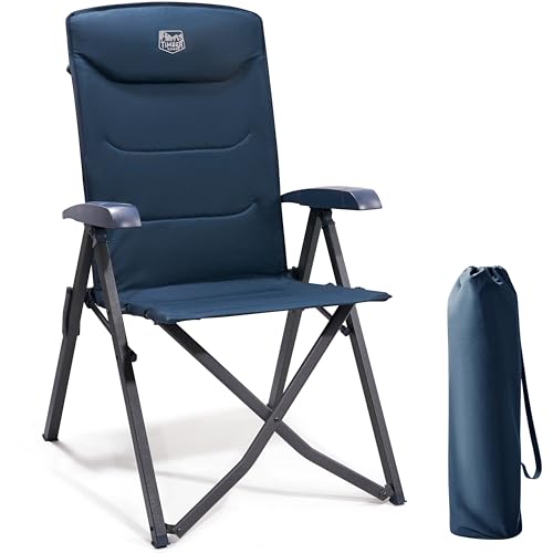 TIMBER RIDGE Campingstuhl Faltbar Hohe Lehne 4 Positionen verstellbar