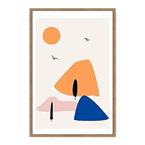 signwin Framed Canvas Wall Art Boho Decor Illustration...