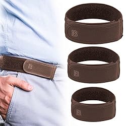 BeltBro Titan Brown MultiPack No Buckle Elastic