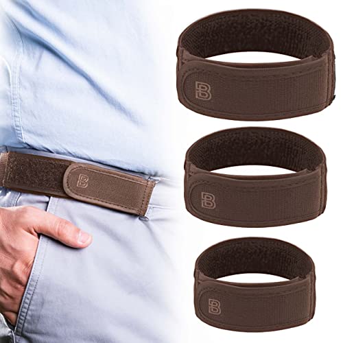 BeltBro Titan Brown MultiPack No Buckle Elastic