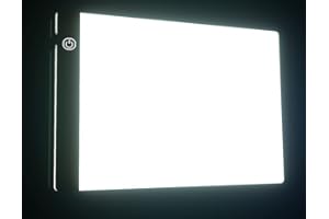 FANGLINGTECH Portable A4 Tracing LED Board Light Box, Ultra-Thin Dimmable USB Cable Powered Artcraft Trace Light Pad Copy Boxes for Artists Tattoo Drawing, Sketching Tracer, Animation, X-ray