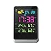 IREALIST Digital Alarm Clock Weather Station Clock with Large LCD Screen Display Indoor/Outdoor Temperature/Humidity, Forecast,Date/Time (JU-1)