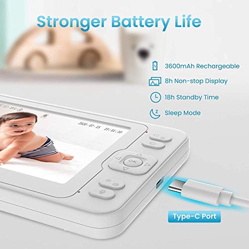 Video Baby Monitor, Pelaby 1080P 5\