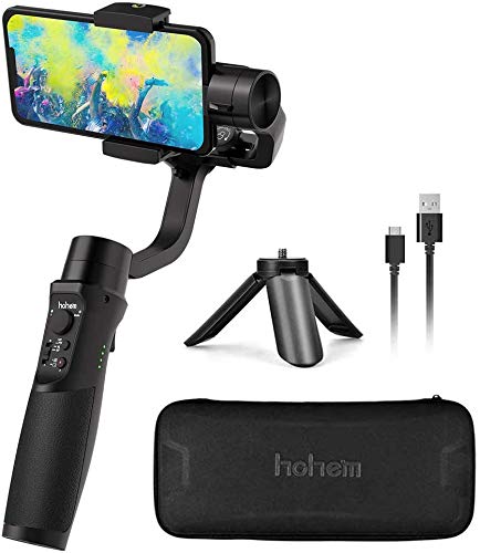 hohem 3-Axis Gimbal Stabilizer for Smartphones, Mobile Phone Gimbal with APP Control Handheld Gimbal Stabilizer for iPhone/Android Gimble for Vlogger Youtuber, iSteady Mobile Plus