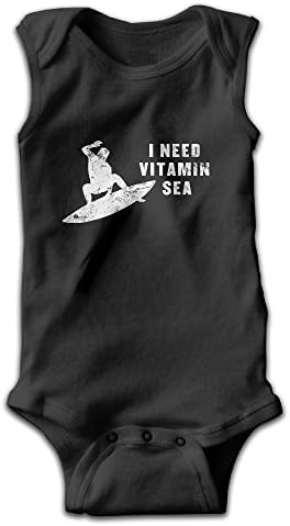 Unisex Baby I Need Vitamin Sea Summer Funny Pun Funny Bodysuits Rompers Outfits 100% Cotton 24 Months Baby Shower Gifts