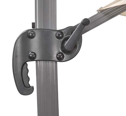 Schneider Sonnenschirm Rhodos Rondo, sand, 350 cm rund, 792-16, Gestell Aluminium, Bespannung Polyester, 22.4 kg – Bild 8