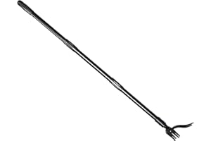 PRFCTTY 50" Weed Puller Tool with Extended Handle, 4 Claw Steel Head Weeder Tool,Foot Platform Design, Operation Multi-Stage Design for Effortless Weeding Suitable for Various Terrains