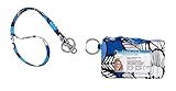 Vera Bradley Zip Id Case and Lanyard in Blue Bayou