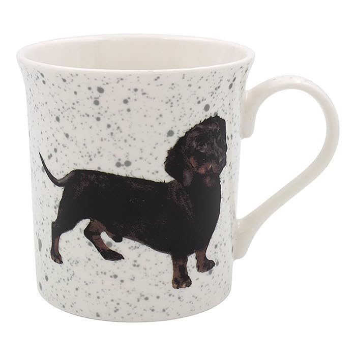 Lesser & Pavey British Designed Coffee Mug | Ceramic Coffee Mugs for Home or Work | Large Mugs for Hot Drinks | Dachsund Tea and Coffee Cups - Sarah Boddy