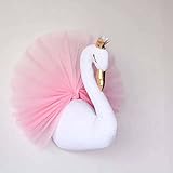 3D Wall Hanging Decoration Cute Crown Swan Stuffed Dolls 40X54cm Kids Room Decor Weddings Birthday gift