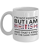 ZMKDLL British Mug - I'm not Perfect but I am