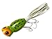 Arbogast Hula Popper Topwater Fishing Lure, Frog White Belly, G770 (1 3/4 in, 1/4 oz)
