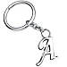 Monnel Z-321 Letter A Keychain Thick Simple Alphabet Key Ring Creative Packaging Design Box