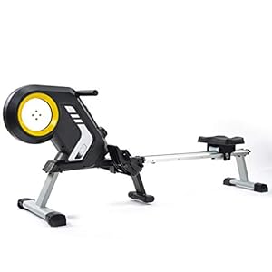 Compact Silent Rowing Machines, Foldable Rower with 8-Level Adjustable Resistance, Transport Wheels, for Home Use Gym…